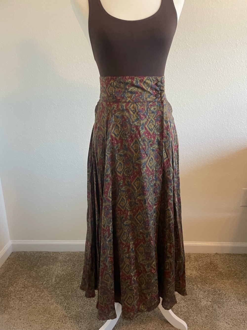 Vintage Paisley Skirt